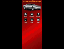 Tablet Screenshot of haywoodmotors.com